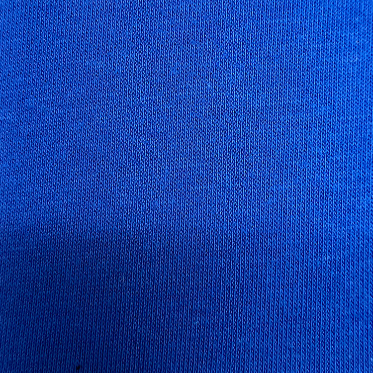 Kain bulu poliester biru diraja untuk baju baju, hoodies, dan pakaian kasual