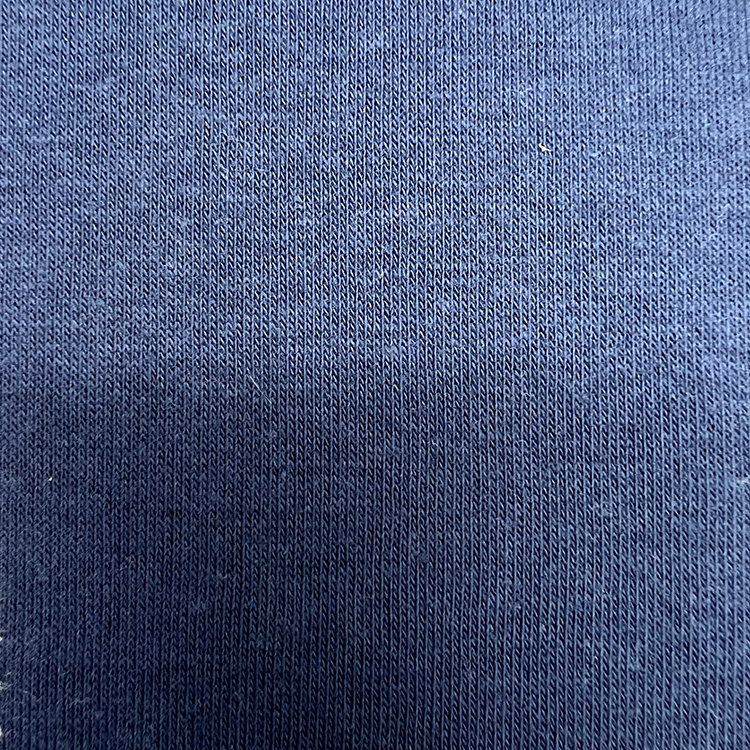 Sweatshirt biru lautan lembut kain rajutan bulu selesa